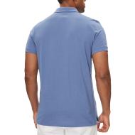 Polo Bleu Clair Homme Tommy Jeans Placket vue 2