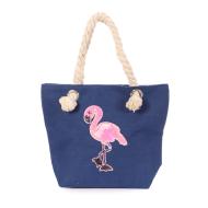 Mini sac de plage Bleu/Flamant Rose Enfant vue 2