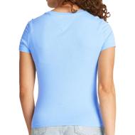 T-shirt Bleu/Blanc Femme Tommy Hilfiger Essential vue 2