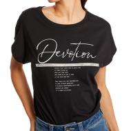 T-shirt Noir Femme Morgan Devoti