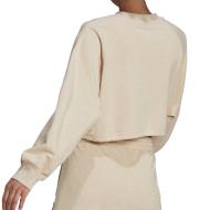 Sweat Court Beige Femme Adidas Crew vue 2