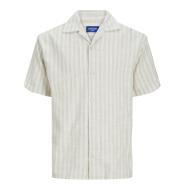Chemise Rayure Écru/Beige Homme Jack & Jones Stripe Resort vue 3