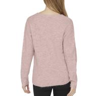 Pull Rose Femme Vero Moda Crew vue 2