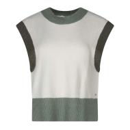 Pull Blanc/Vert FemmeTeddy Smith Silvia pas cher