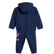 Sudadera con capucha de chándal Adidas para niño en azul marino y rojo ver 2