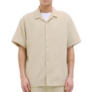 Chemisette Gaze de Coton Beige Homme Jack & Jones Reaster