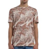 T-shirt Beige/Bordeaux Homme Teddy Smith Areski