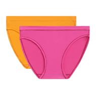 Duo de Culottes Orange/Rose Femme Dim Oh My Dim pas cher