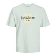 T-shirt Vert/Jaune Garçon Jack & Jones Branding pas cher