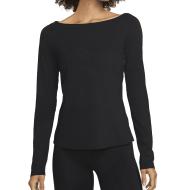 T-shirt Manches Longues Noir Femme Nike Df Luxe pas cher