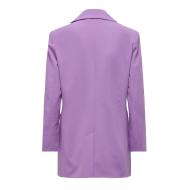 Blazer Long Violet Femme Only lana vue 2