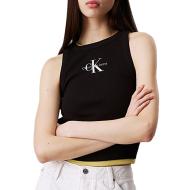 Débardeur Noir Femme Calvin Klein Jeans Monologo