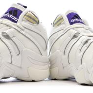 Chaussures de basketball Blanches/Violettes Homme Adidas Crazy 8 vue 7