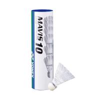 Volant plastique de badminton MAVIS 10 Blanc pas cher