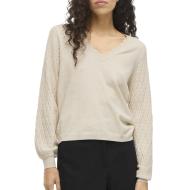Pull Beige Femme Vila Emi Rev pas cher