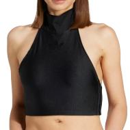 Camiseta sin mangas negra de mujer Adidas con cuello halter barato