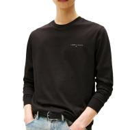 T-Shirt Manches Longues Noir Homme Tommy Hilfiger Chest