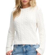 Pull Blanc Femme Superdry Essentials Cable Jumper