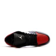 Baskets Noir/Rouge Homme Nike Air Jordan 1 Low vue 4