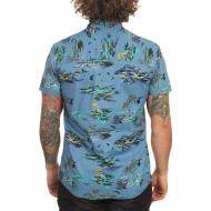 Chemisette Manches Courtes Bleu à Imprimés Homme O'Neill Tropical vue 2