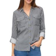 Chemise Noir/Blanches Femme Vero Moda Bumpy