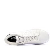 Baskets Blanc/Noir Junior Adidas Advantage vue 4