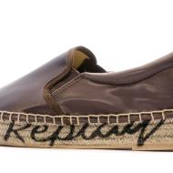 Espadrille Marron Femme Replay Queen slip vue 7