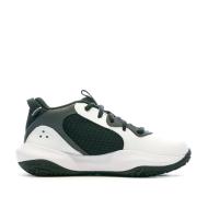 Chaussures de basketball Blanc/Noir/Gris Garçon Under ArmourLockdown 6 vue 2