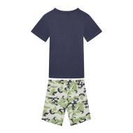 Ensemble Marine/Vert Garçon Adidas Short Tee Set vue 2