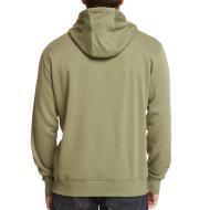 Sudadera verde para hombre Quiksilver Circletrimhood ver 2