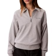 Sudadera de rizo gris Calvin Klein Jeans, Mujer barato