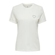 T-Shirt Blanc Femme Only Tenna pas cher