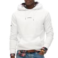 Sweat à Capuche Blanc Homme Superdry Plain Hood0 pas cher