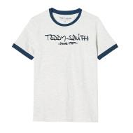 T-Shirt blanc chiné garçon Teddy Smith Ticlass3