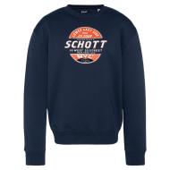 Sweat Marine Homme Schott Rdc Print pas cher
