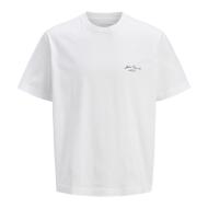 T-shirt Blanc Homme Jack & Jones Lington vue 3