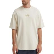 T-shirt Beige Homme Tommy Hilfiger Signatu