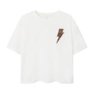 T-shirt Blanc Fille Name it Tarima
