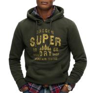 Sweat Olive Homme Superdry Work pas cher