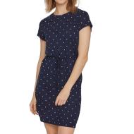 Robe Marine à pois Femme Vila Mooney String pas cher