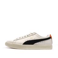 Baskets Blanches/Noires Homme Puma Clyde Base pas cher