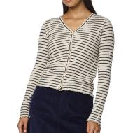 T-Shirt Manches Longues Beige Femme Pieces 17154805 pas cher