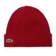 Bonnet Rouge Femme Lacoste RB0001 pas cher