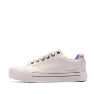 Baskets Blanc/Violet Junior Kappa Tudy