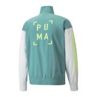 Coupe-Vent 1/2 Zip Bleu/Blanc Homme Puma Train Logo vue 2