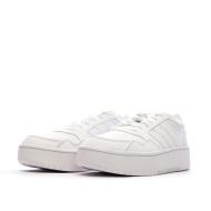 Baskets Blanches Femme Adidas Hoops 3.0 Bold vue 6