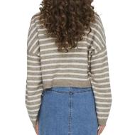 Pull Col roulé Beige/Blanc Femme Only Talio vue 2