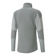 OM Sweat 1/2 zip Gris Homme Puma Training 2020/2021 vue 2