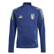 Italie Sweat 1/4 zip Marine Junior Adidas Tiro 2024 pas cher