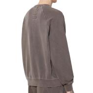 Sweat Marron Homme Converse Charcoal vue 2